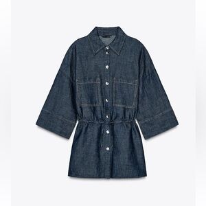 Zara Linen Drawstring Shirt